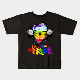 LIEBE IST LIEBE PRIDE Kids T-Shirt